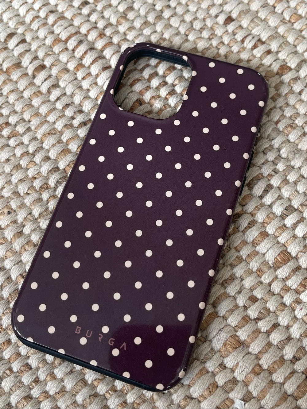 Burga iPhone 12 Pro Max Phone Case Tough MagSafe Polka Dot “sorry busy”